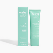 Active Skin Repair sunscreen tube and packaging on a white background